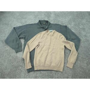 Lot of 2 Wool & Cashmere Sweater FOR CRAFTING AS IS Giasone Antonio Melani